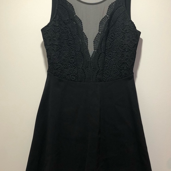 Lulu’s “I Promise Black Lace Skater Dress” - Picture 4 of 6